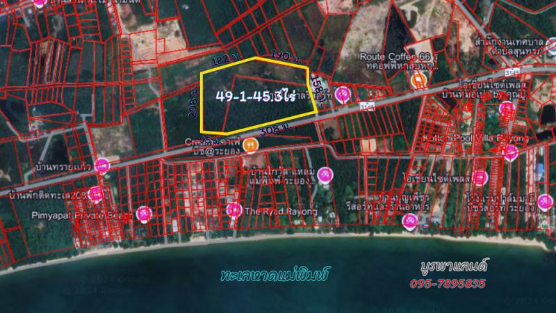 ที่ดิน 5000000 ระยอง แกลง ชากพง